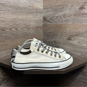 Converse ctas low bow black white heart